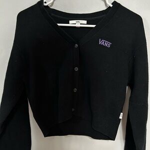 Vans Black Knit Sweater/Cardigain